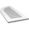 Ekena Millwork Quarter Round Top Left Surface Mount PVC Gable Vent w/ 3-1/2"W x 1"P Standard Frame, 16"W x 38"H GVPQL16X3801SN - alternate 3